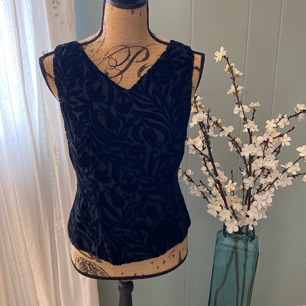 Vintage 90's Ann Taylor Velvet Tank/Shell